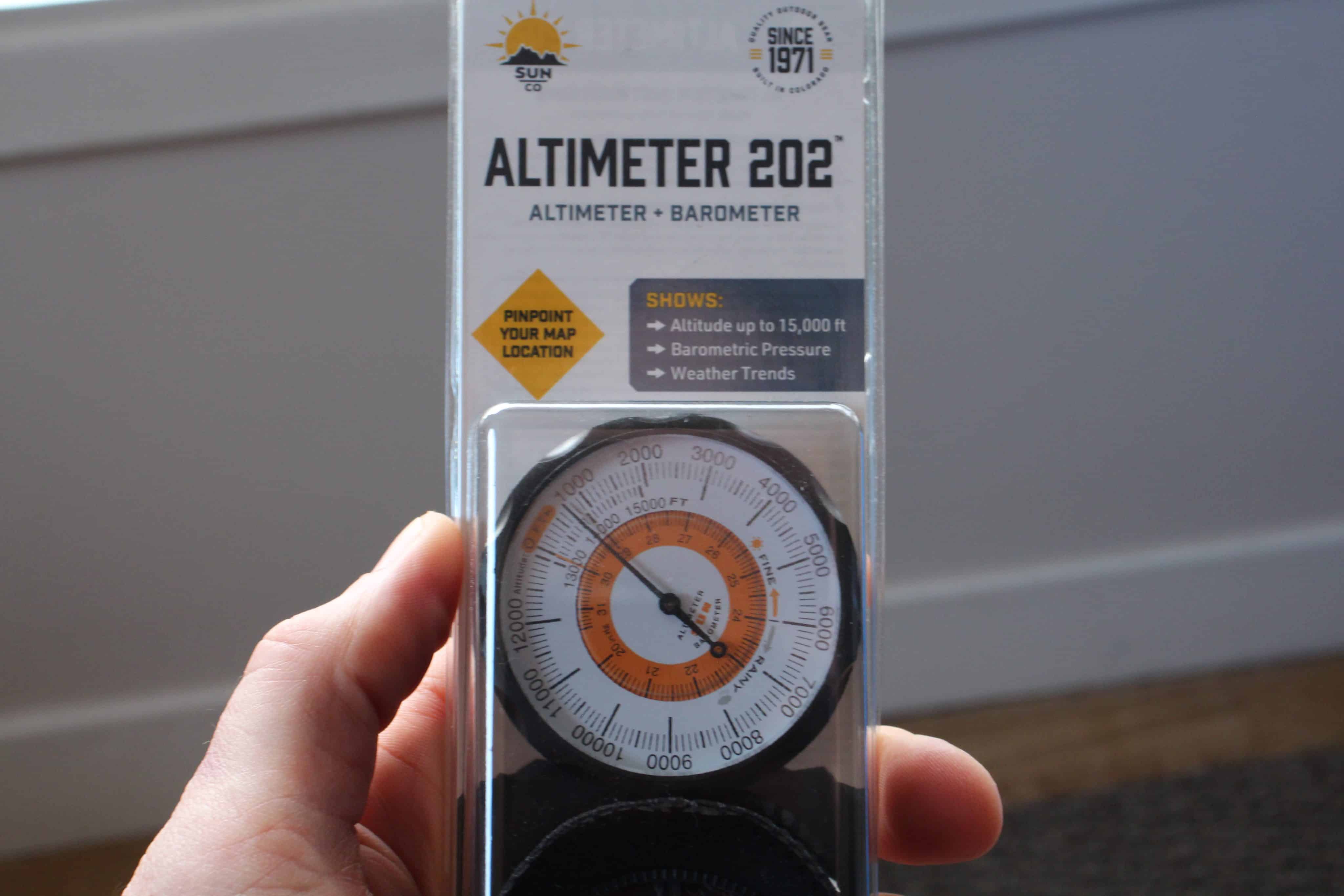3 Great Products by Sun Company: Altimeter, Compass, and Thermometer 1